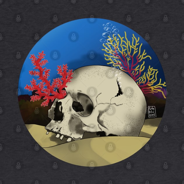 Coral skull by KateBlubird